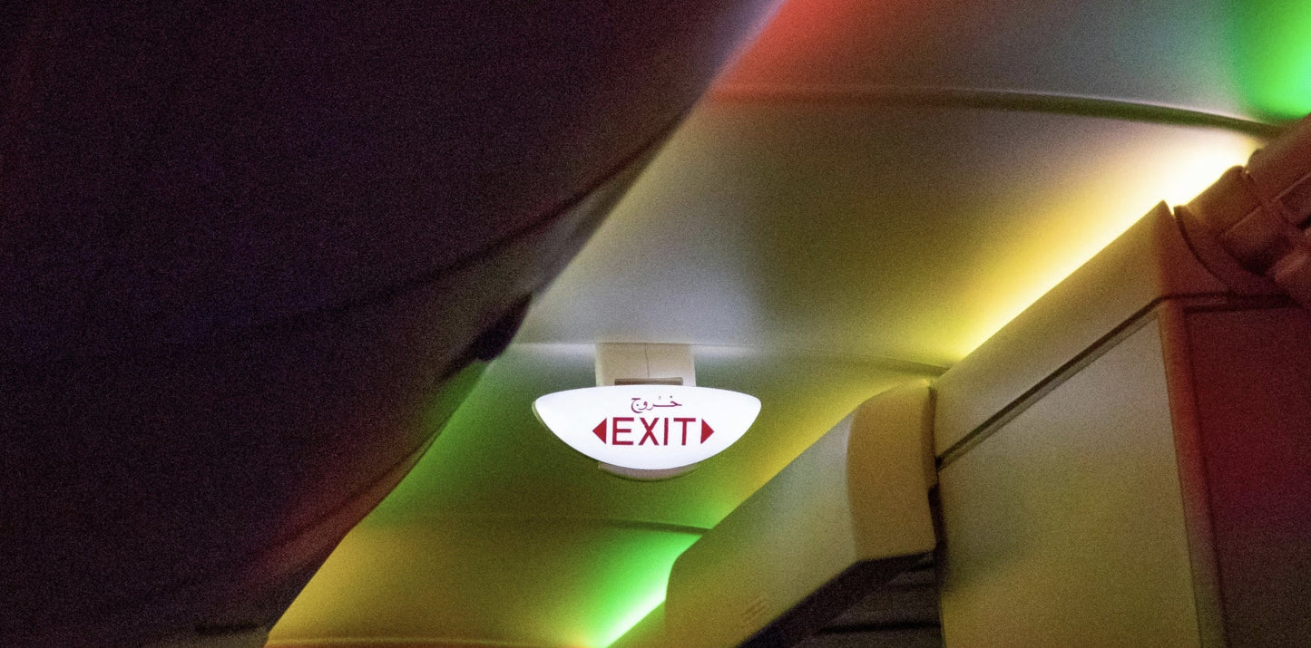 Emergency Exit on A Plane