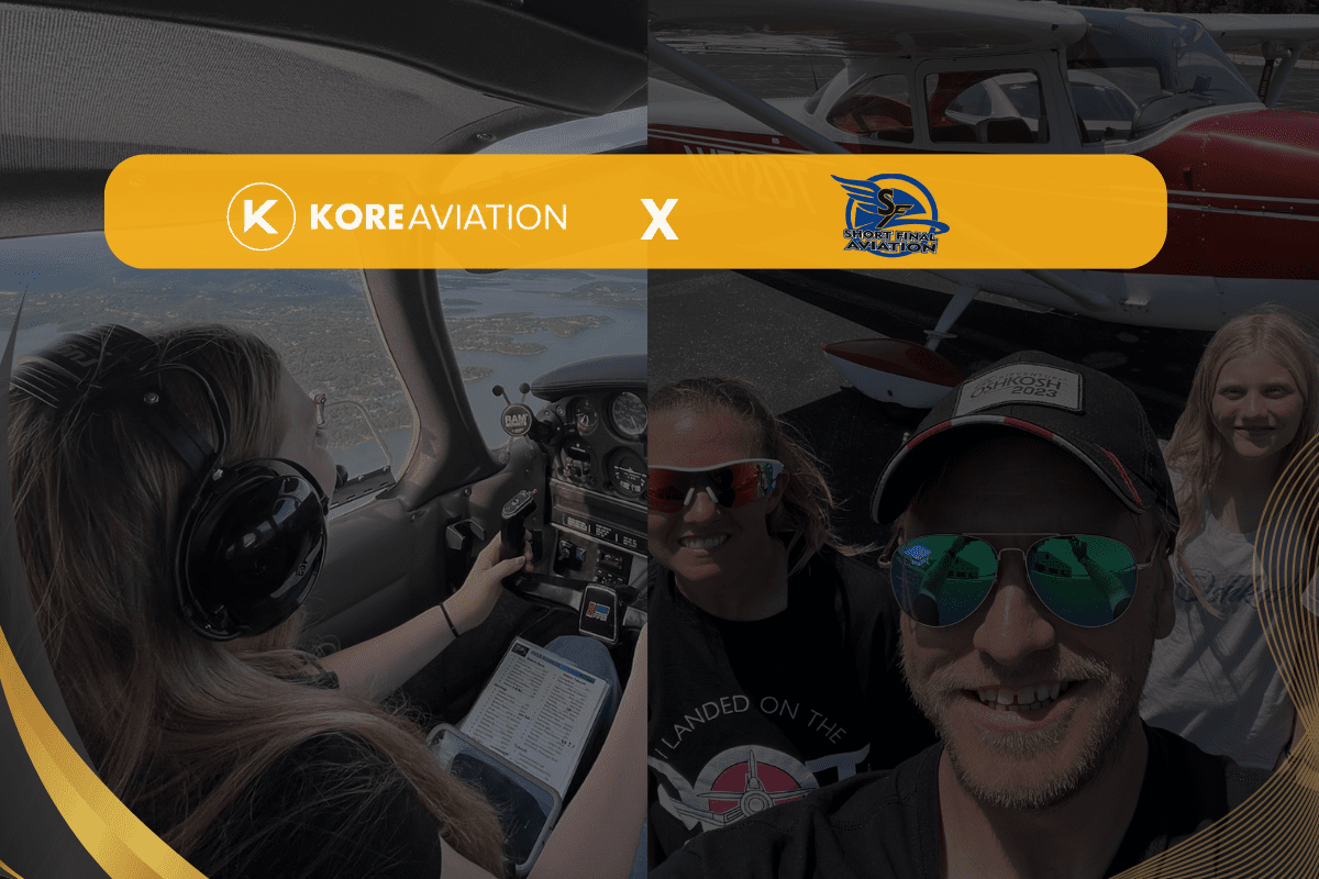 Kore Aviation Partners with Short Final Aviation to Equip Student Pilots - KORE HEADSET LLC
