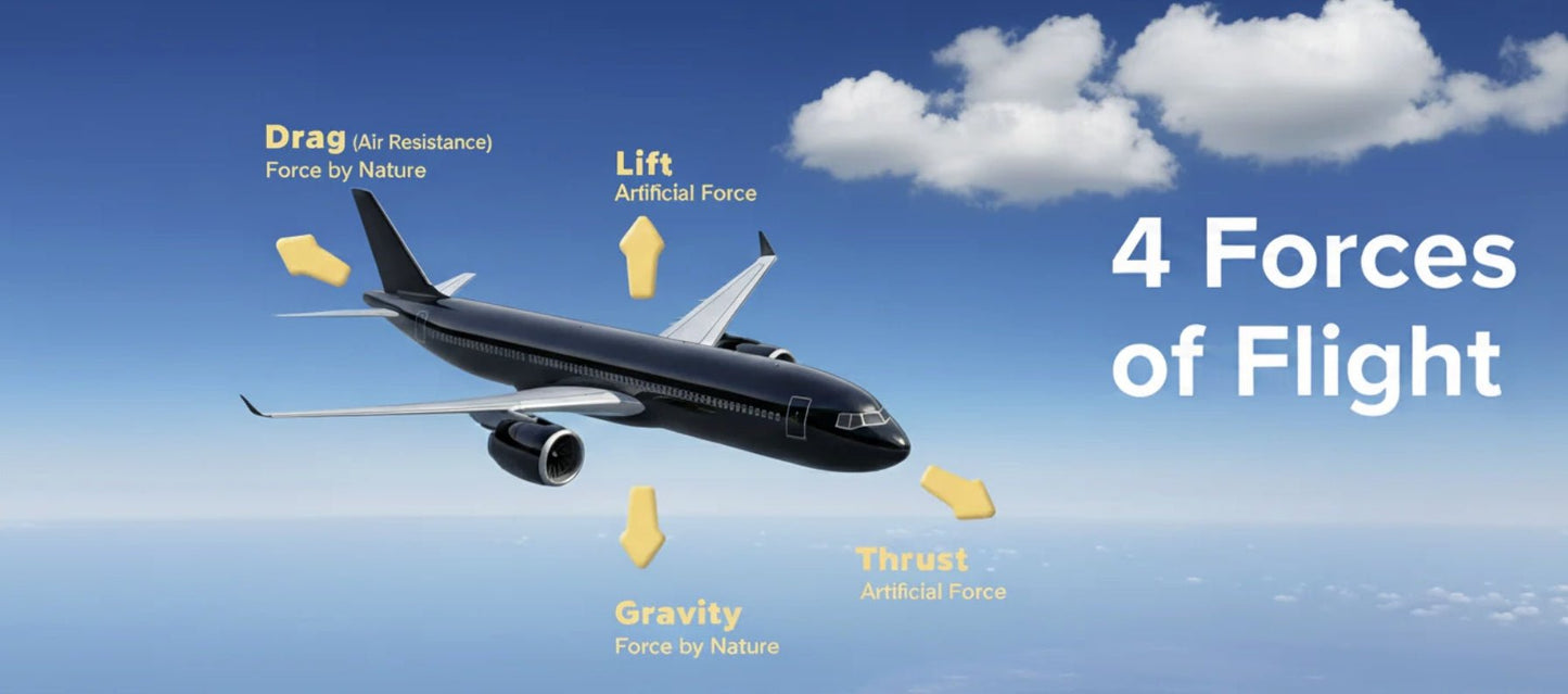 Forces of Flight: Understanding Lift, Thrust, Drag, and Weight - KORE HEADSET LLC