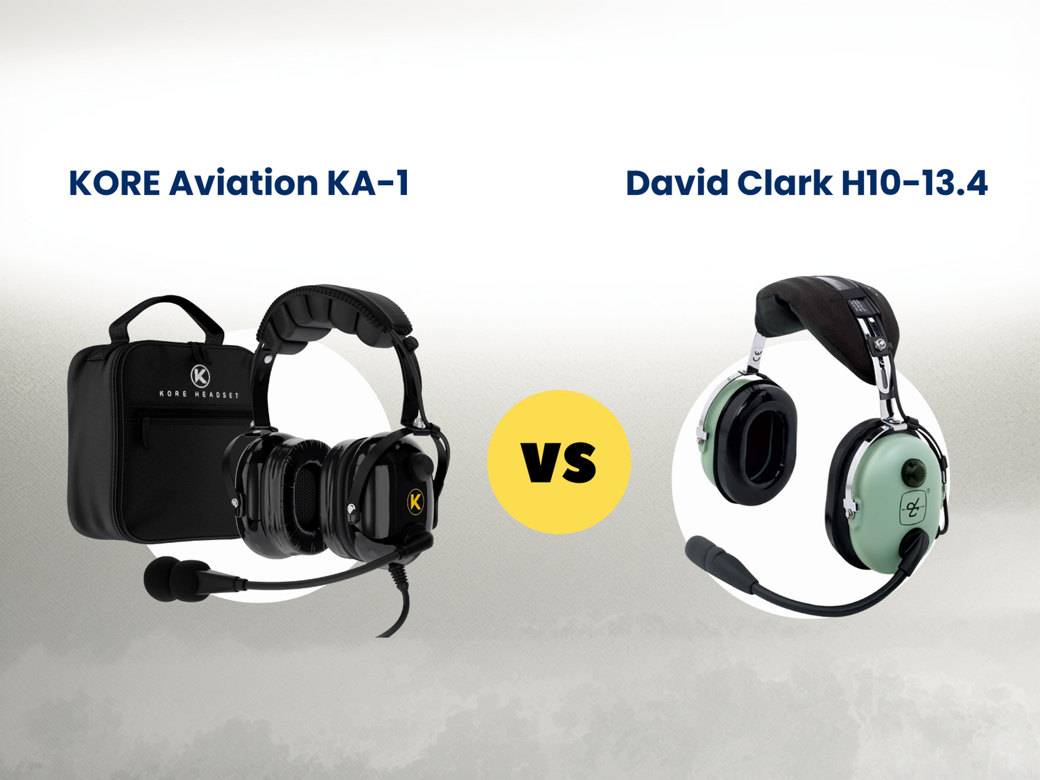 KORE Aviation KA-1 vs David Clark H10-13.4: Which Aviation Headset Makes More Sense for Student Pilots?