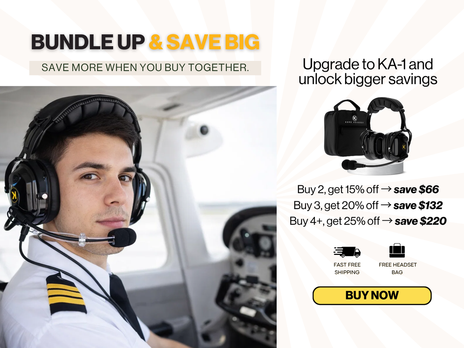 Save More Together with the KORE Aviation KA-1 Group Pack Sale
