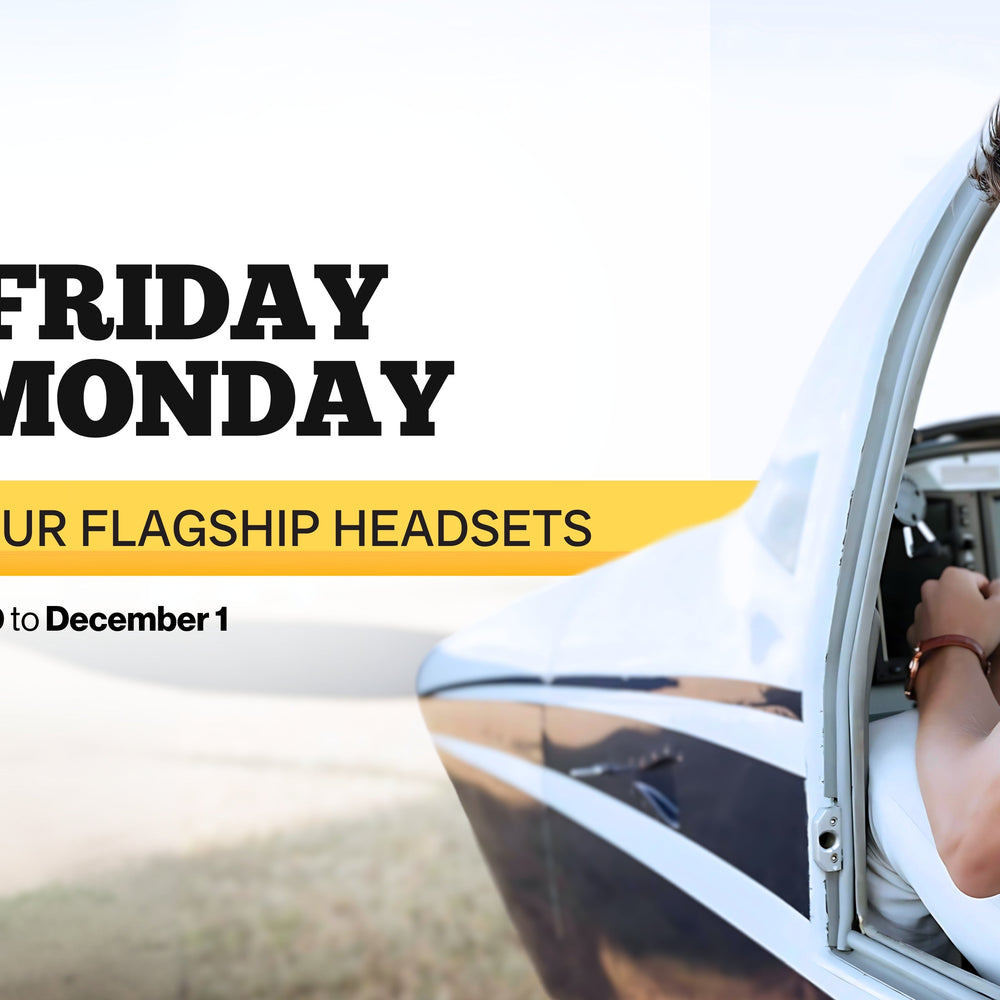 Black Friday Cyber Monday Aviation Headset Sale