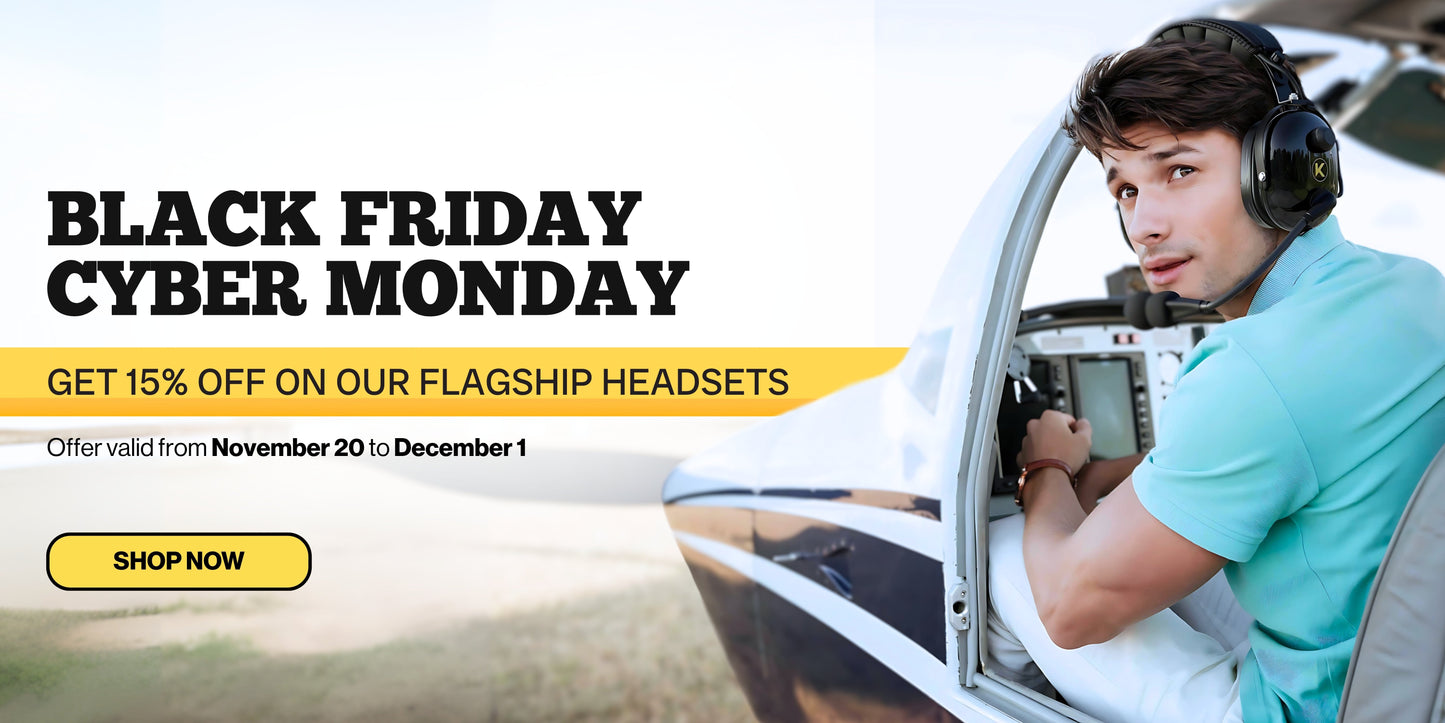 Black Friday Cyber Monday Aviation Headset Sale