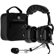 Kore Aviation P1 General Aviation Headset (Mono) with Headset Bag - Dual GA Plugs - KORE HEADSET LLC