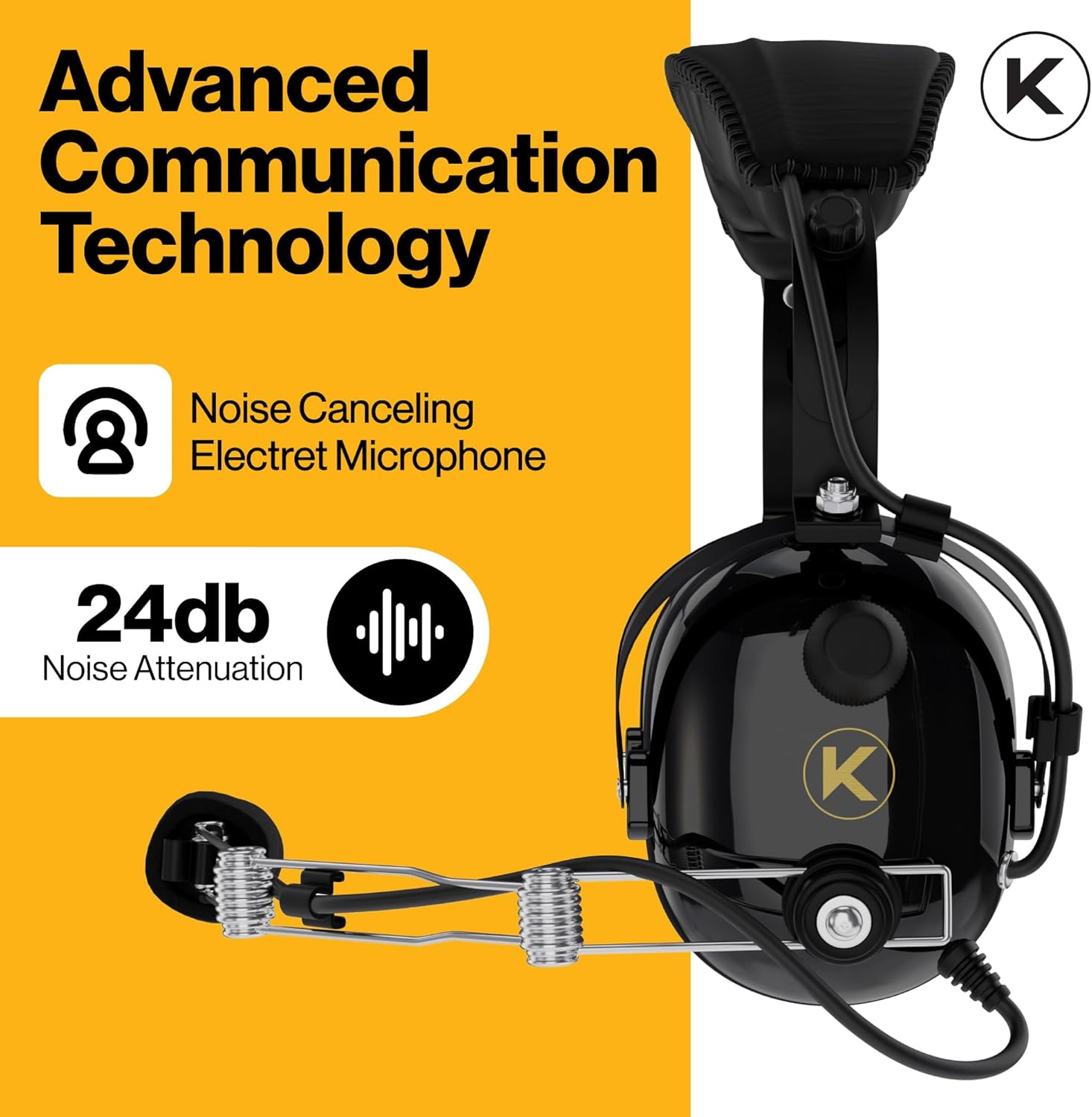 KORE P1 General Aviation Headset (Mono) - Dual GA Plugs