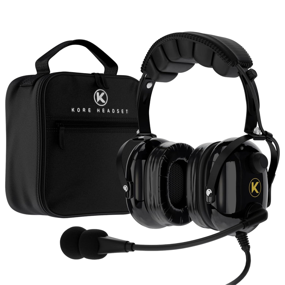 KA-1 Aviation Headset (Mono & Stereo) with Headset Bag