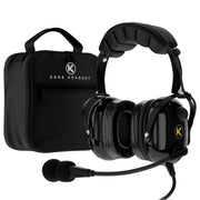Kore Aviation KA - 1 General Aviation Headset (Mono & Stereo) with Headset Bag - Dual GA Plugs - KORE HEADSET LLC