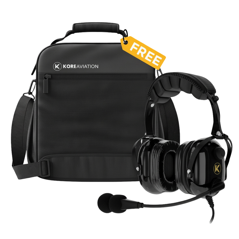 KORE KA-1 Headset + FREE Pilot Flight Bag