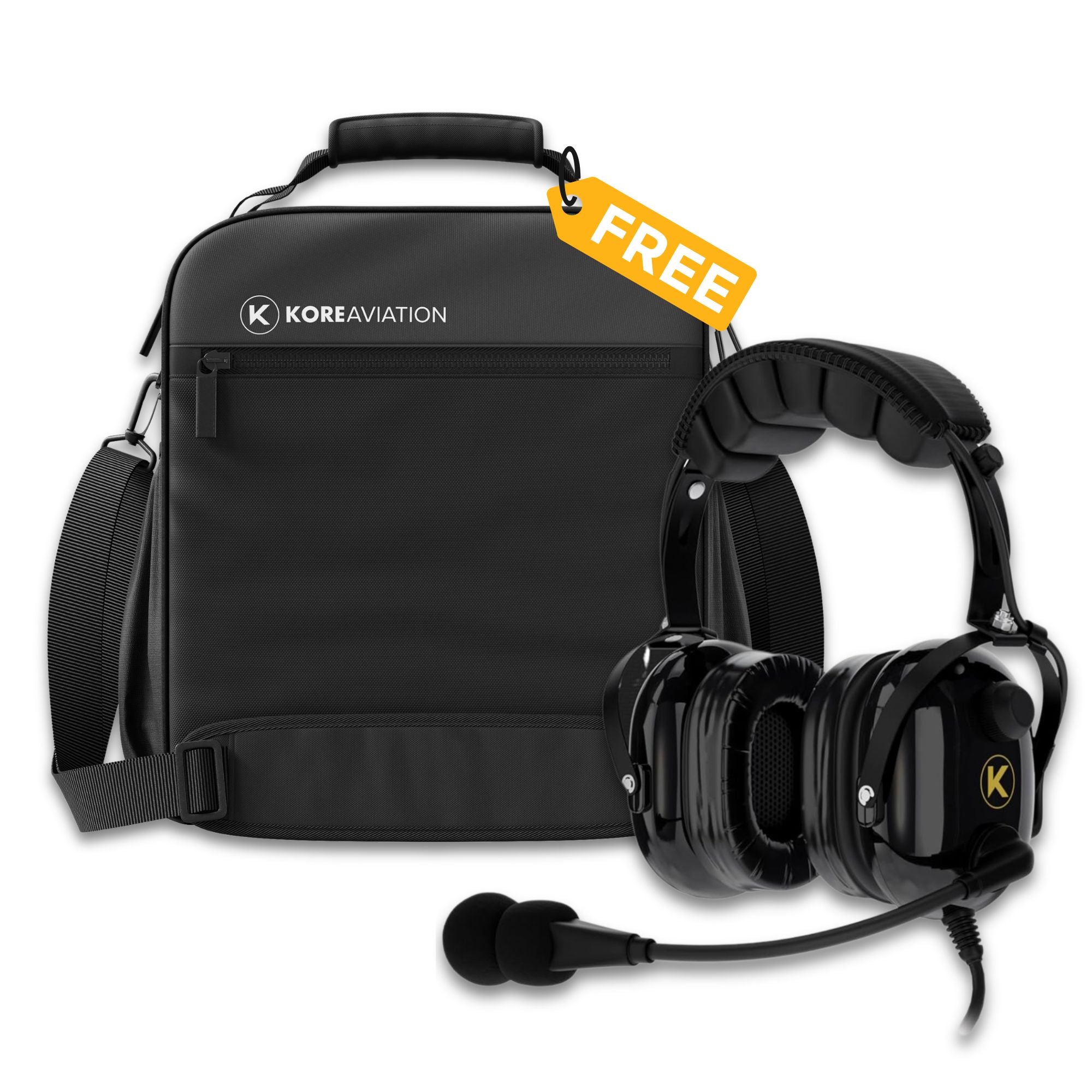 KORE KA-1 Headset + FREE Pilot Flight Bag