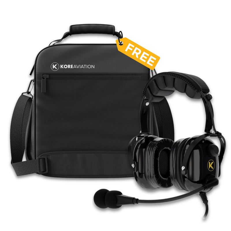 KORE KA-1 Headset + FREE Pilot Flight Bag