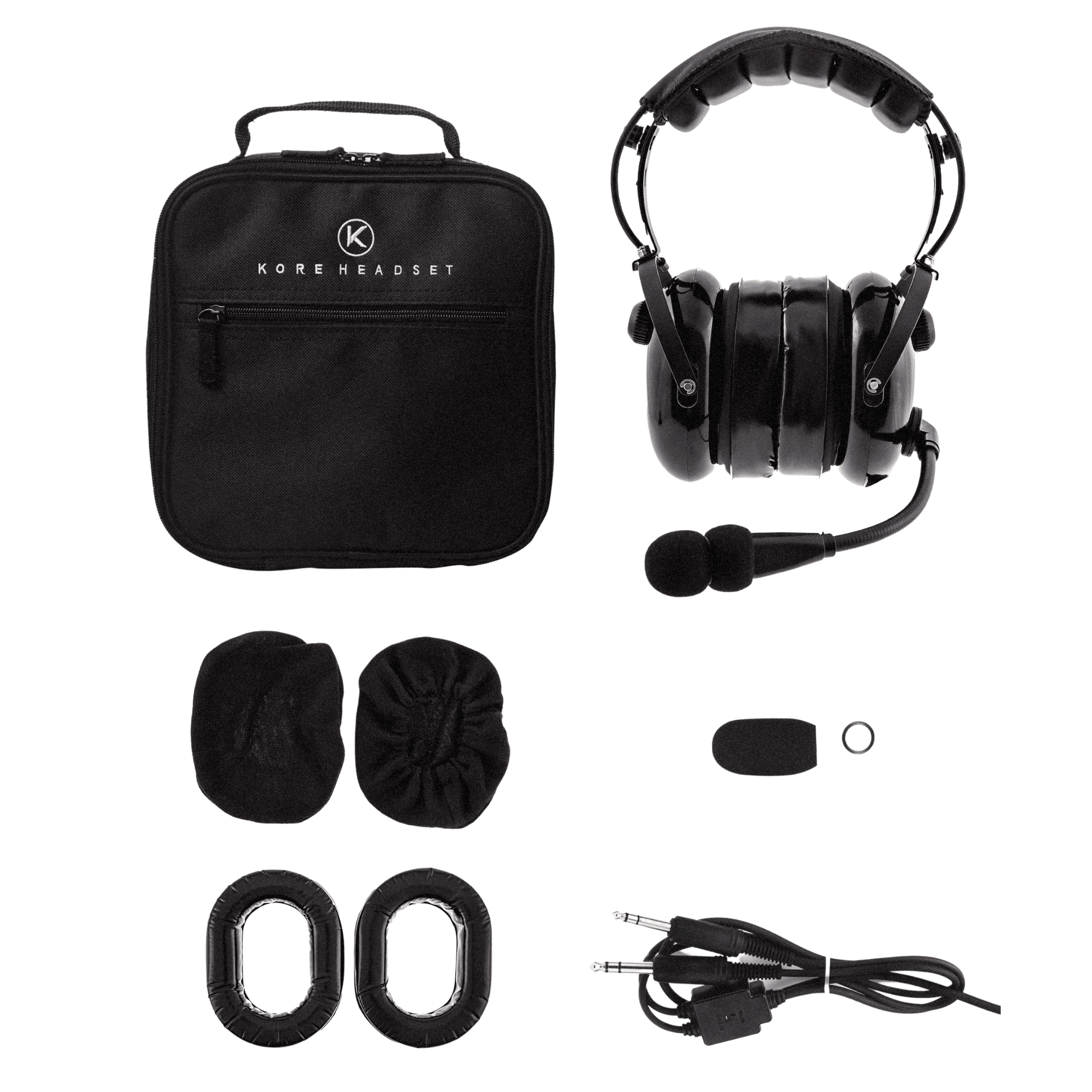 Bundle: KORE KA-1 with Cloth Ear Covers & Gel Ear Seals