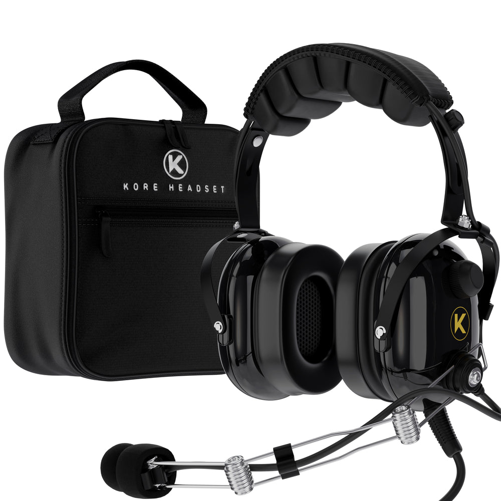 P1 Aviation Headset (Mono) with Headset Bag