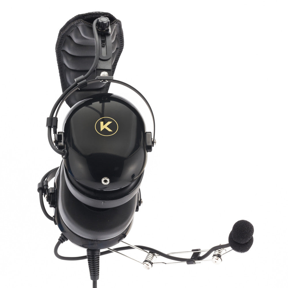 KORE AVIATION P1 General Aviation Headset for Pilots | Mono, 24 db Passive Noise Reduction Rating, Noise Canceling Microphone, Acoustic Foam Ear Cups, AUX Port for MP3 Music Input with GA Dual Plugs