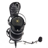 KORE AVIATION P1 General Aviation Headset for Pilots | Mono, Passive Noise Reduction Rating, Noise Canceling Microphone, Acoustic Ear Cup, AUX MP3 Port, GA Dual Plug Bundle with Headset Bag (2 Items)