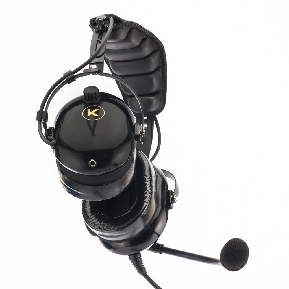 KORE AVIATION KA-1 General Aviation Headset for Pilots | Mono and Stereo Compatibility, Passive Noise Reduction, Noise Canceling Microphone, Gel Ear Seals, Adjustable Headband, Headset Bag